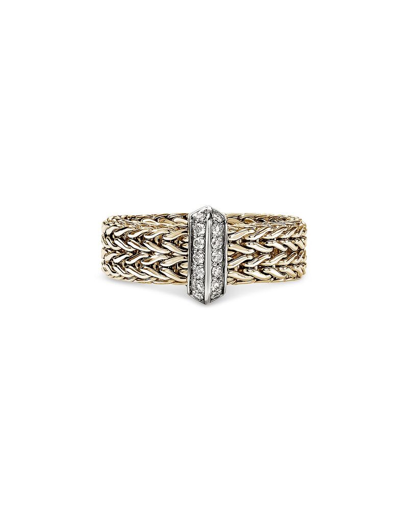 ジョン・ハーディー レディース アクセサリー リング JOHN HARDY 14K Yellow Goldiamond Icon Link Ringold ゴールド
