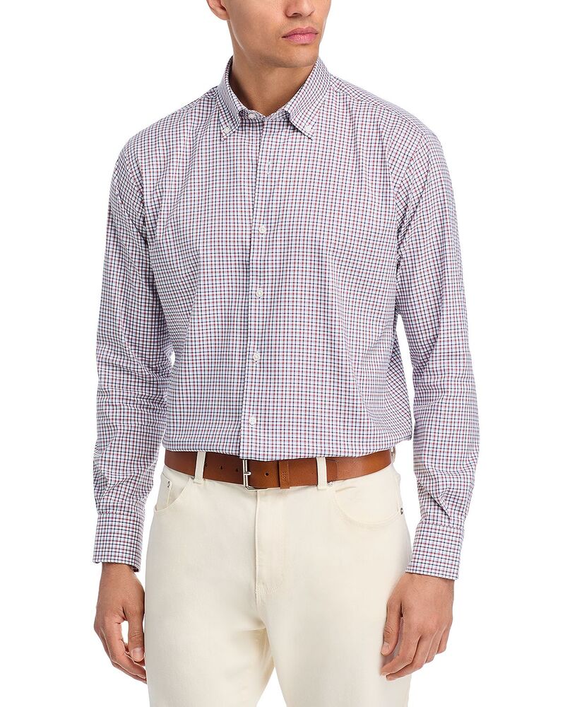 ピーター・鏡鑑 メンズ トップス ティーシャツ 綿織物 Peter Millar Julian Crown Lite Cotton Stretch Sport Shirt Navy 米国海軍 トップス-メンズファッション