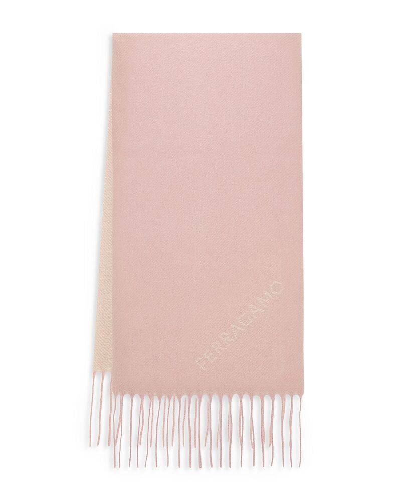 フェラガモ レディース 添え物 消音装置・袈裟・えり巻き FERRAGAMO Jacquard Scarf Light Pink サクラ色