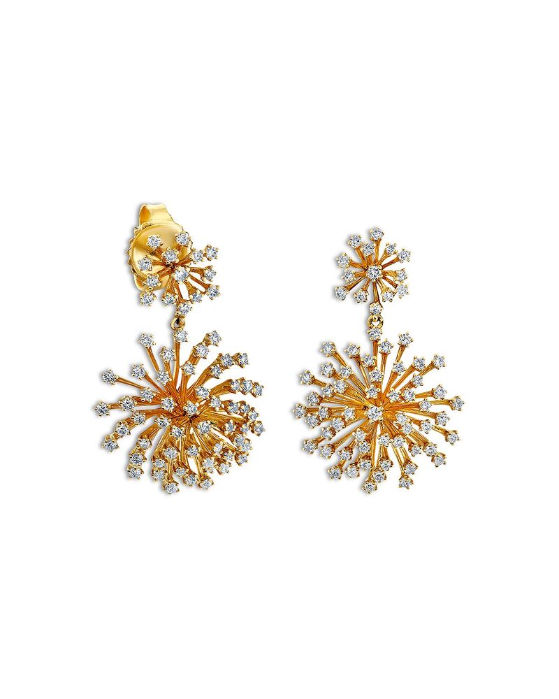 シドニーエヴァン レディース アクセサリー ピアス・イヤリング Sydney Evan 14K Yellow Gold Burst Diamondesert Flower Drop Earrings Gold ゴールド 597,120円