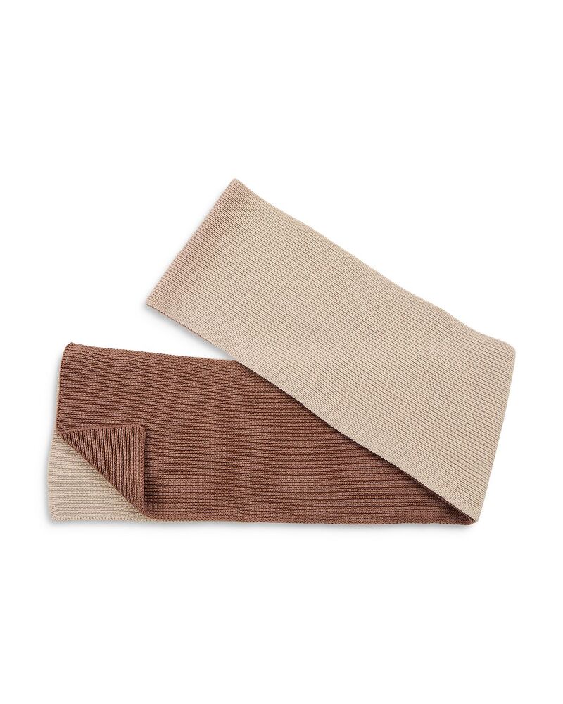 ユージニアキム レディース アクセサリー マフラー・ストール・スカーフ リブニット ウール ニット Eugenia Kim Vail Two Tone Dip Dye Rib Knit Merino Wool Scarf Camel キャメル
