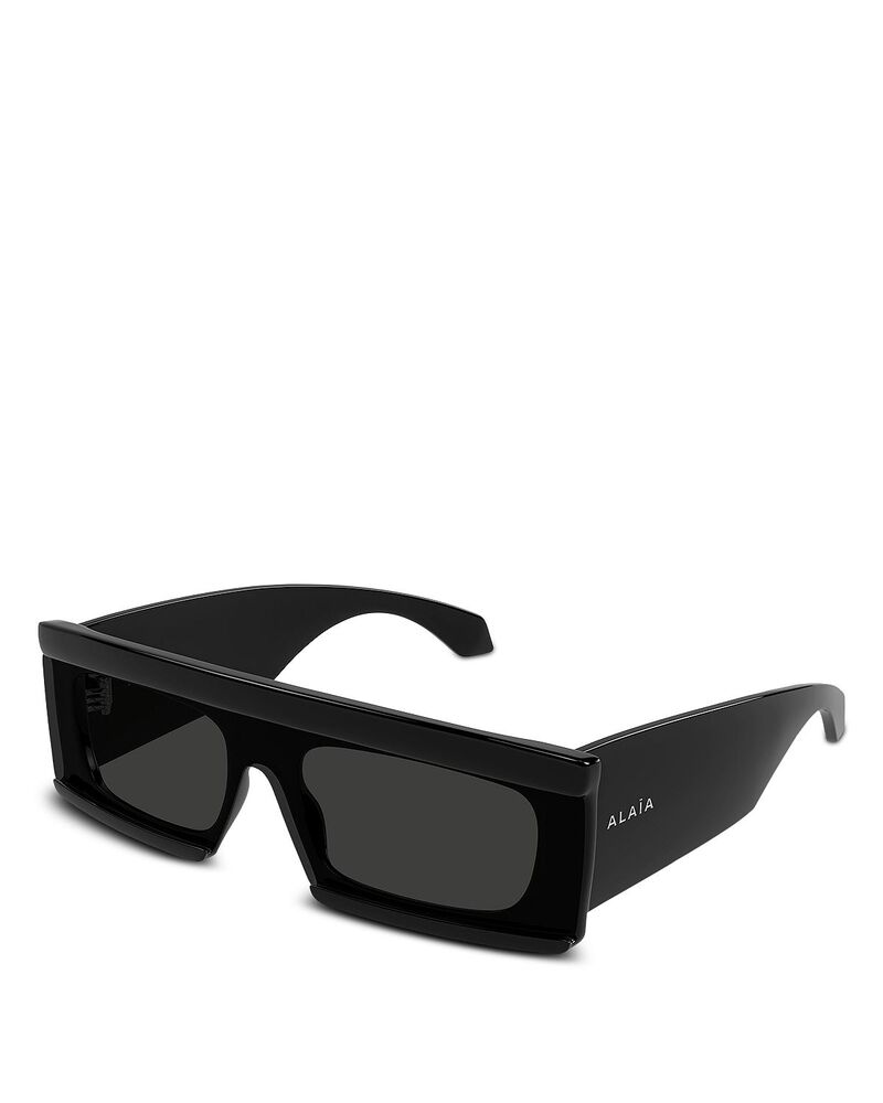 アライア レディース 付属物 サングラス・アイウェア Alaia Rectangular Sunglasses 99粍 Black 黒いこと