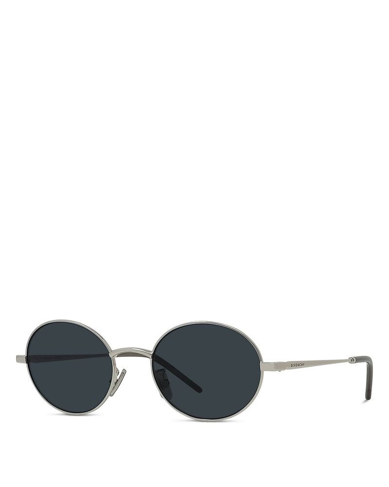 ジバンシー レディース 佩び物 サングラス・アイウェア Givenchy Oval Sunglasses 51粍 shiny palladium/smoke 雲煙