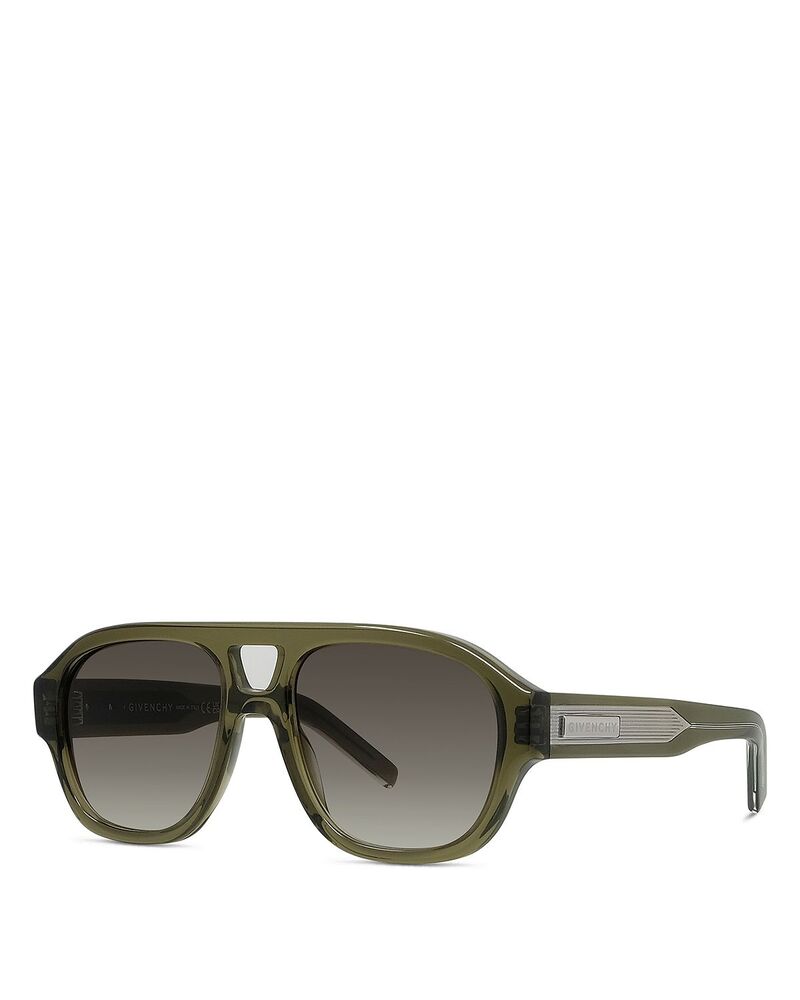 ジバンシー レディース 付属物 サングラス・アイウェア Givenchy Geometric Sunglasses 55粍 Khaki/gradient green 緑であること