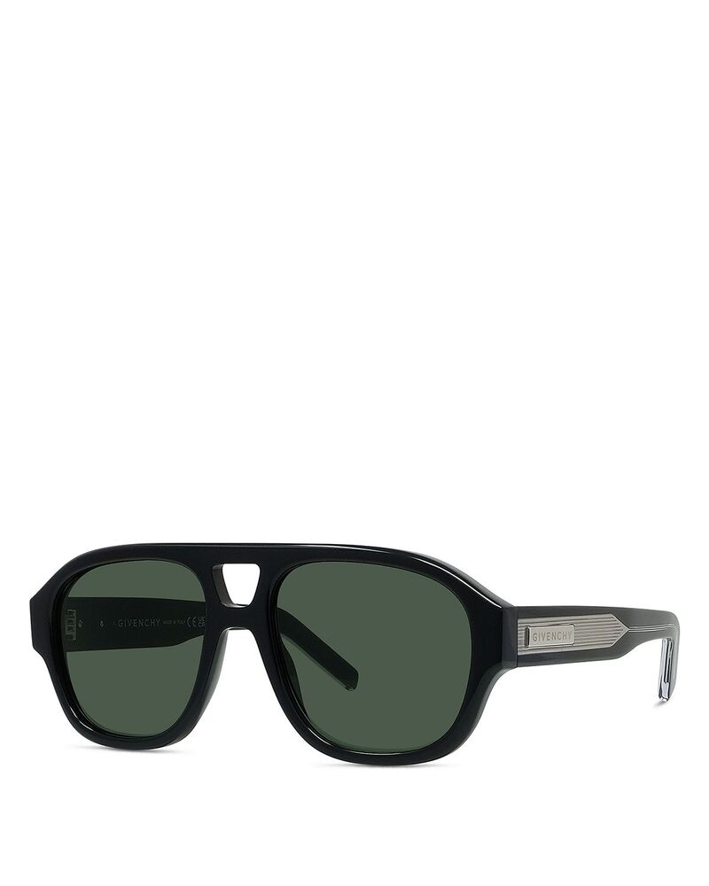 ジバンシー レディース 付属物 サングラス・アイウェア Givenchy Geometric Sunglasses 55粍 shiny black/green 黒いこと