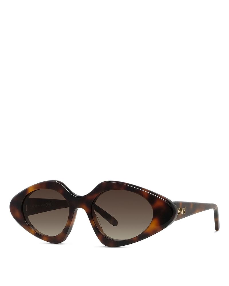 ロエベ レディース 添え物 サングラス・アイウェア Loewe Geometric Sunglasses 50粍 Classic havana brown 赤銅色