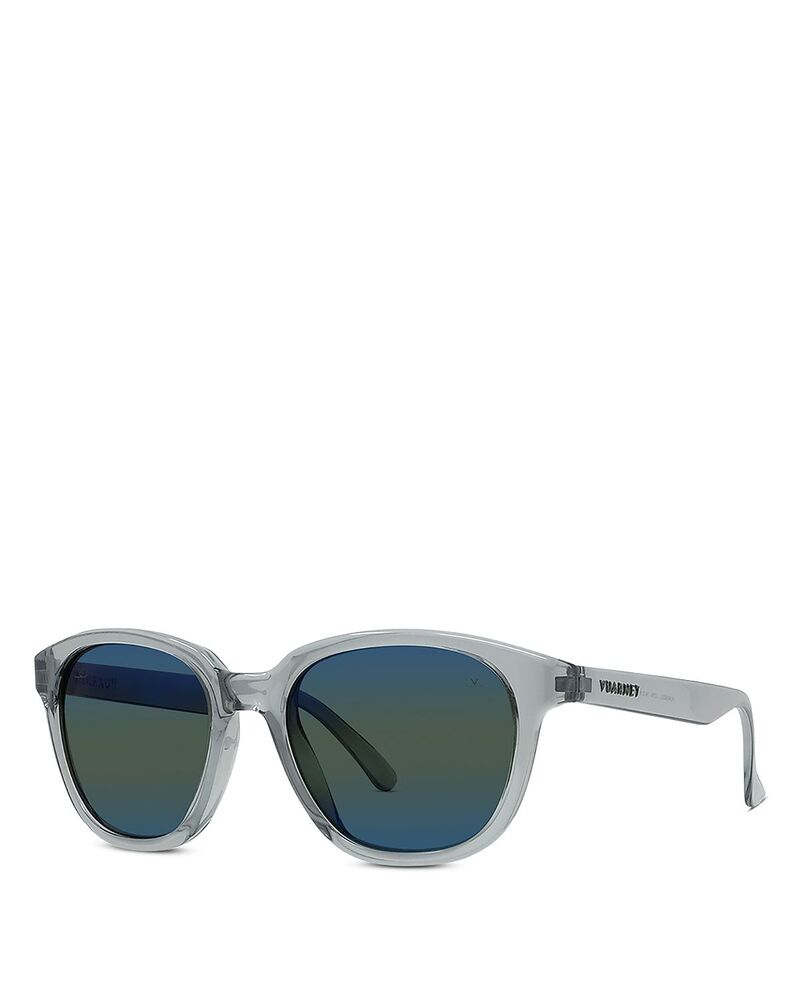 ヴュアルネ レディース 佩び物 サングラス・アイウェア Vuarnet Lifestylegend Square Sunglasses 54粍 Grey / Mirrored Crystal Blue 薄墨色