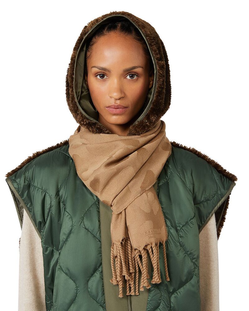 ウィークエンド マックスマーラ レディース アクセサリー マフラー・ストール・スカーフ ウール フリンジ Weekend Max Mara WKAPAGGIO Fringed Wool Scarf Beige ベージュ