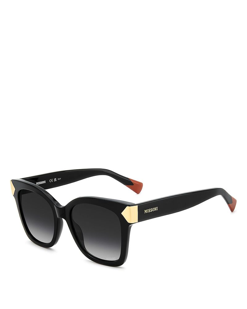 ミッソーニ レディース アクセサリー サングラス・アイウェア Missoni Square Sunglasses 52mm Black ブラック