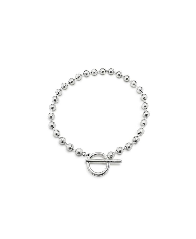 ウノデ 50 レディース アクセサリー ネックレス・チョーカー・ペンダントトップ レース UNOde50 Clasped Bead Necklace Silver シルバー
