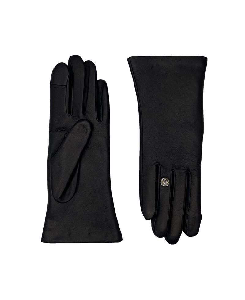 アニェル レディース アクセサリー リング Agnelle Lambskin Glove with Gem on the Ring Finger Black ブラック
