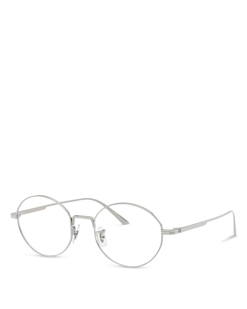 オリバーピープルズ レディース アクセサリー サングラス・アイウェア Oliver Peoples Oval Blue Light Sunglasses 50mm Silver シルバー