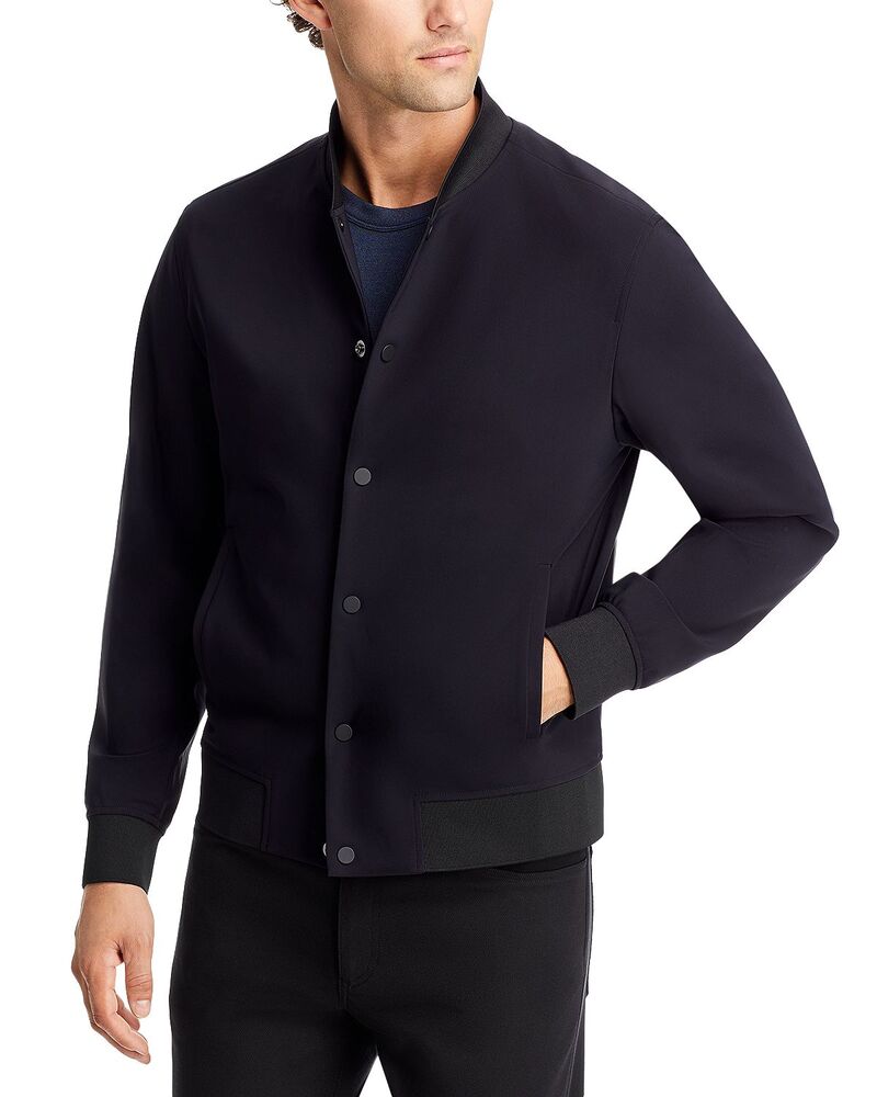 セオリー メンズ アウター ジャケット・ブルゾン Theory Murphy Bomber Jacket in Precision Ponte Baltic｜ReVida 店