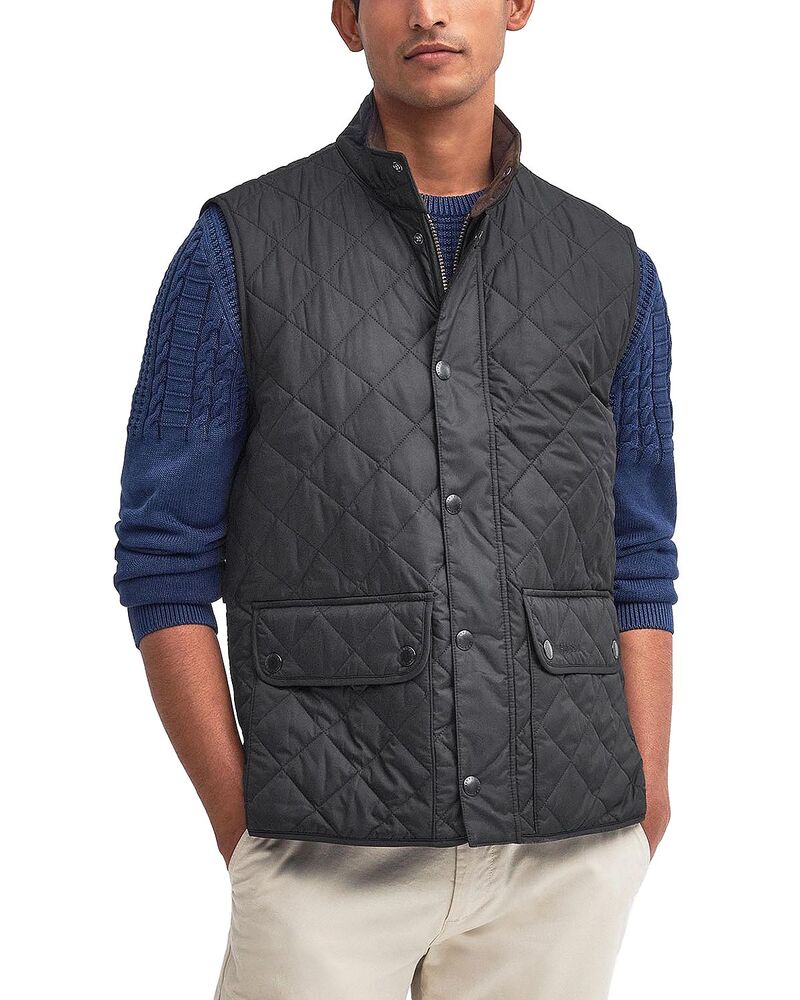 バブアー メンズ アウター ベスト キルティング Barbour Lowerdale Quilted Vest Black ブラック