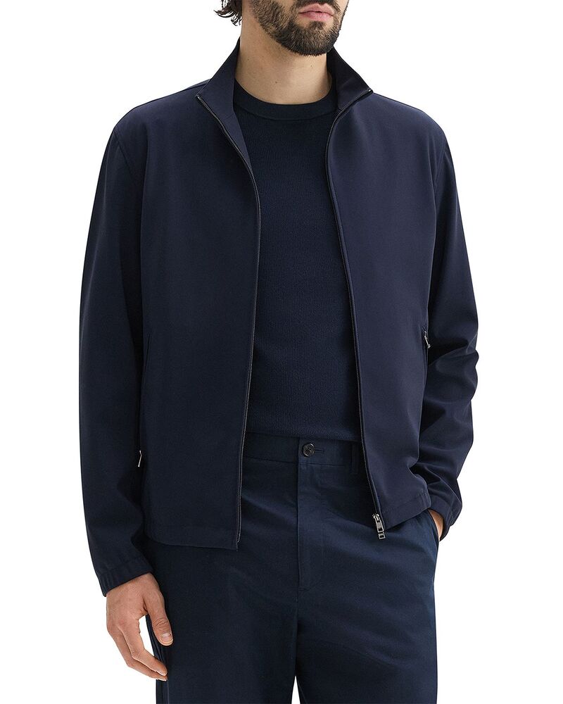 セオリー メンズ アウター ジャケット・ブルゾン Theory Stand Collar Zip Jacket in Precision Ponte Baltic