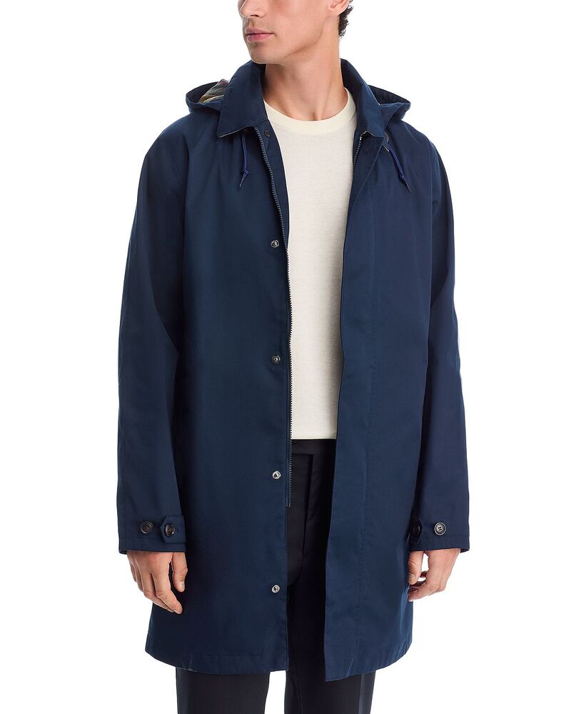 バブアー メンズ アウター 上衣・上衣 Barbour Lorig Mac Waterproof Jacket Navy 米国海軍