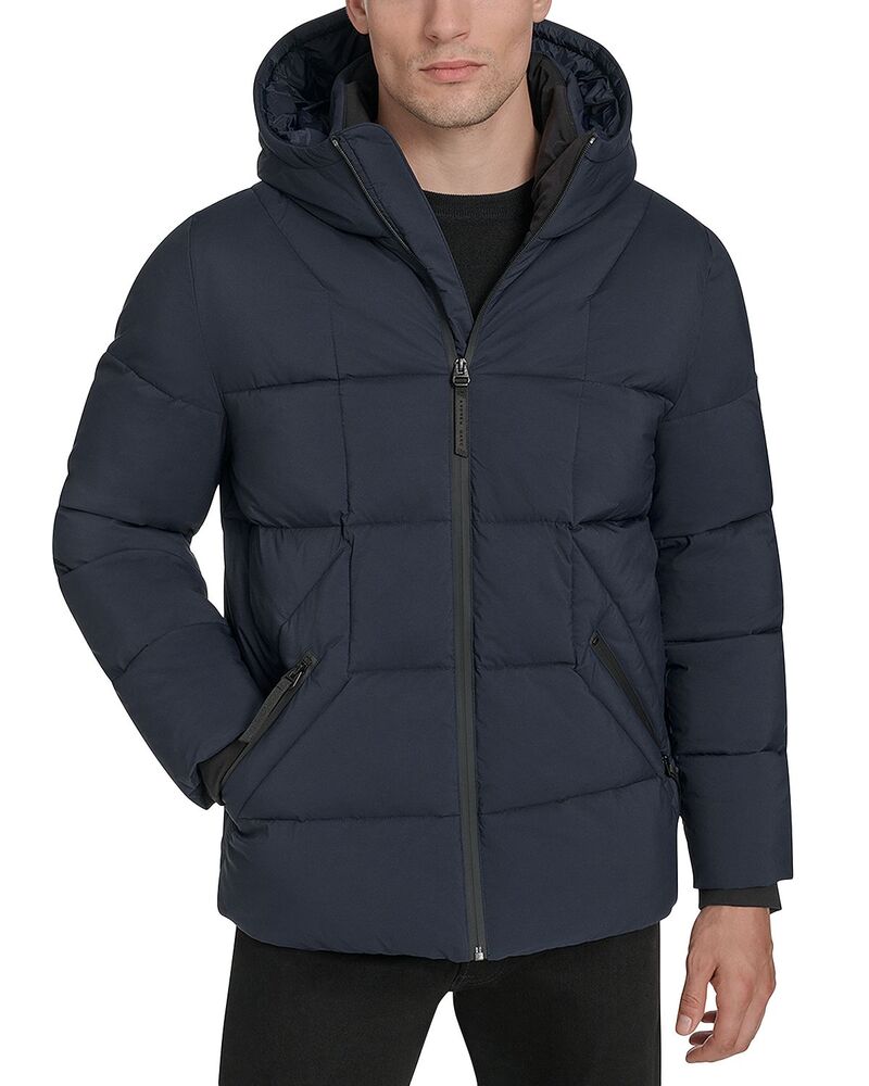 アンドリューマーク メンズ アウター ジャケット・ブルゾン Andrew Marc Palmerton Micro Ripstopuffer Jacket Ink｜ReVida 店
