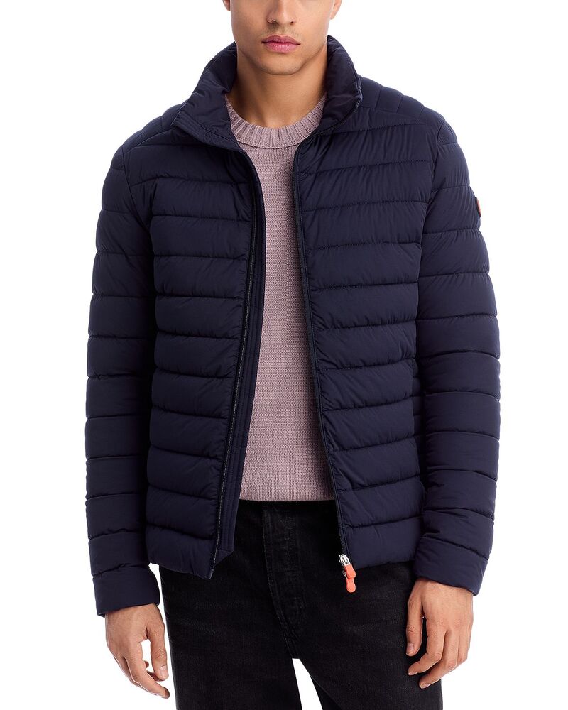 セ前日 ザ 家鴨 メンズ アウター 上衣・上衣 Save The Duck Ari Puffer Jacket Blue Black 黒いこと