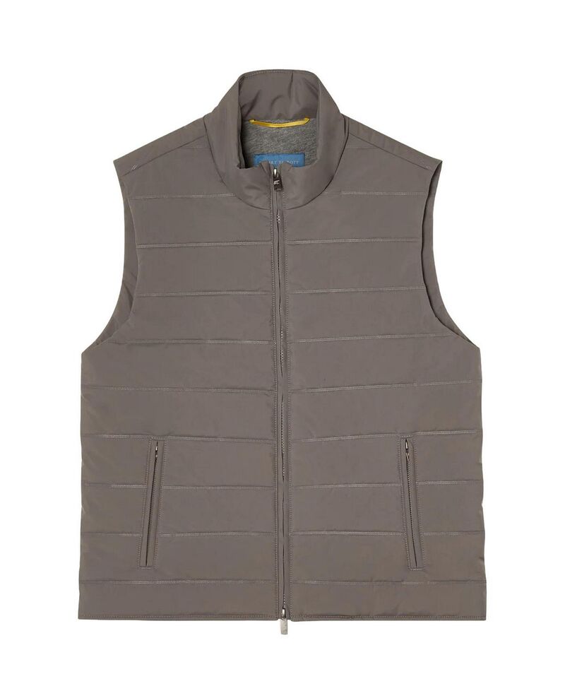 ロバート タルボット メンズ アウター より良い キルティング Robertalbott Driver Quilted Vest Gray 薄墨色