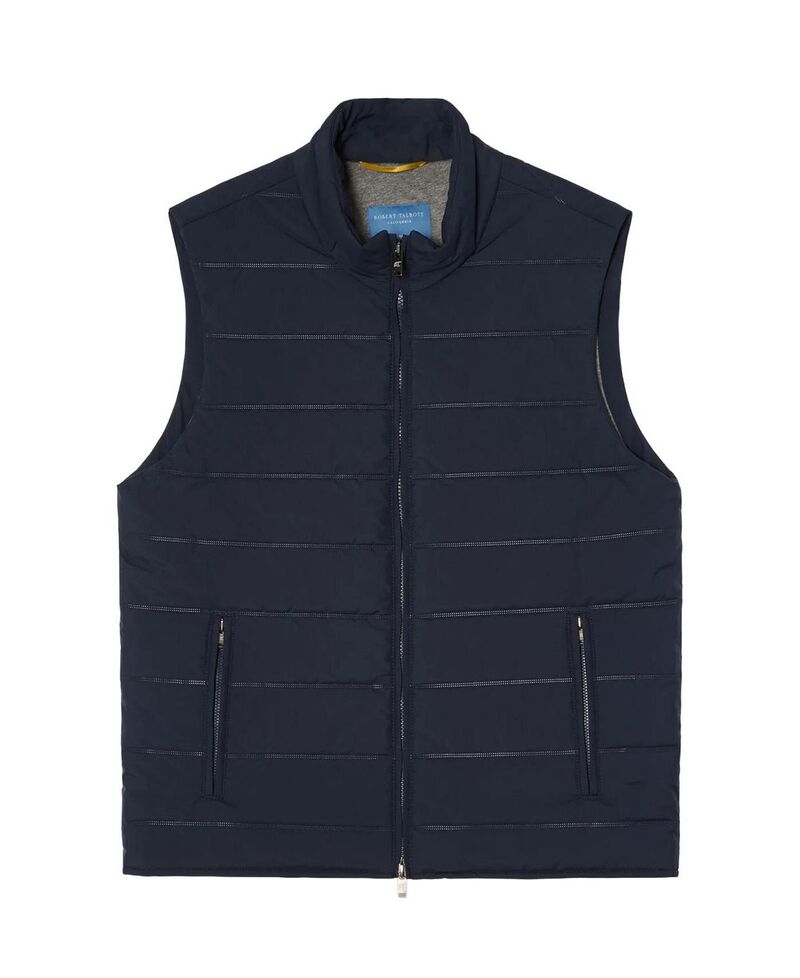 ロバート タルボット メンズ アウター より良い キルティング Robertalbott Driver Quilted Vest Navy 米国海軍