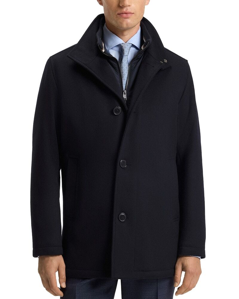 ボス メンズ アウター コート BOSS Coxtan Coat Dark Blue ブルー