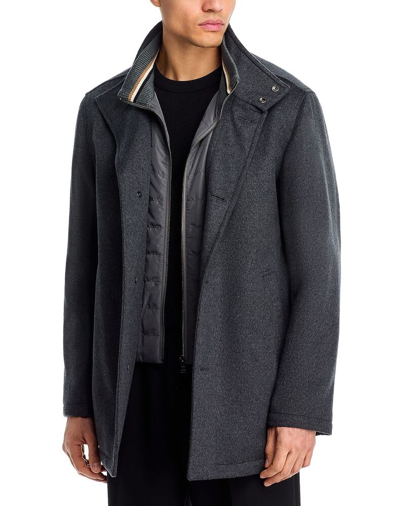 ボス メンズ アウター コート BOSS Coxtan Coat Medium Grey グレー