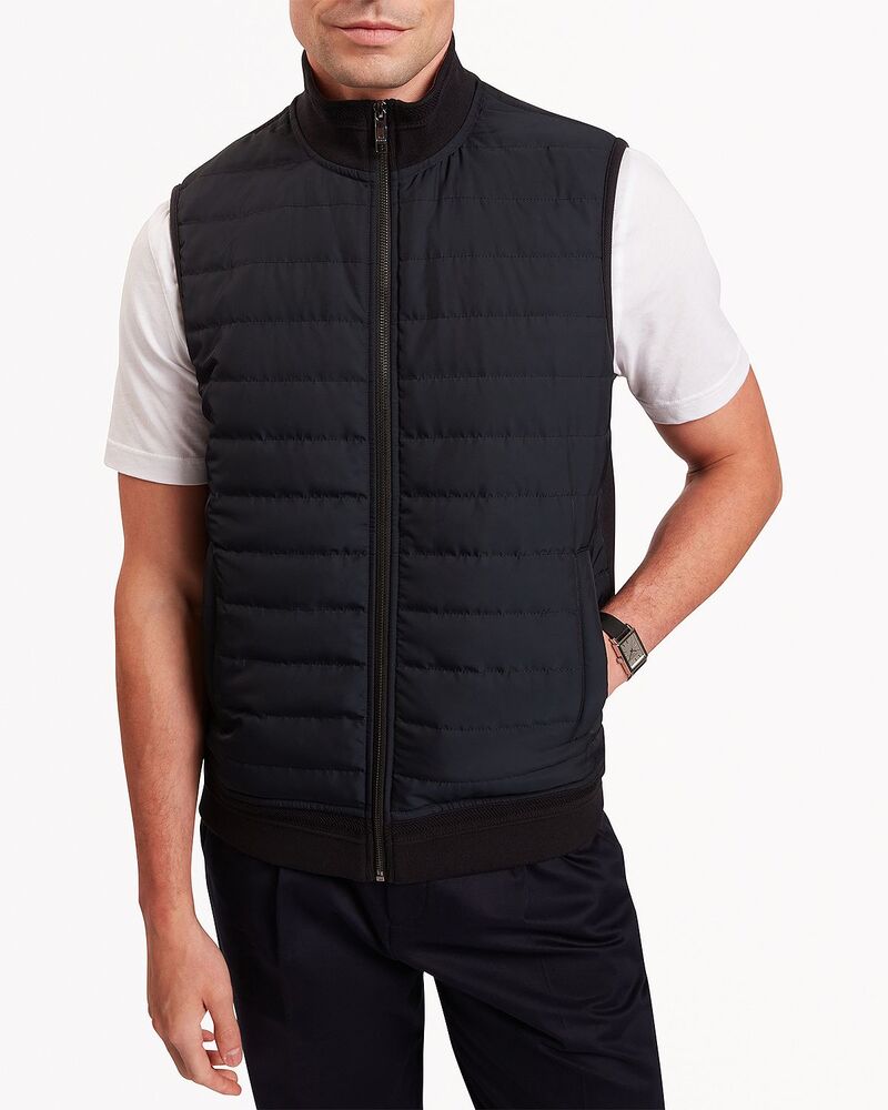 テッドベーカー メンズ アウター ベスト キルティング ジレ Ted Baker Pafavor Quilted Gilet Navy ネイビー