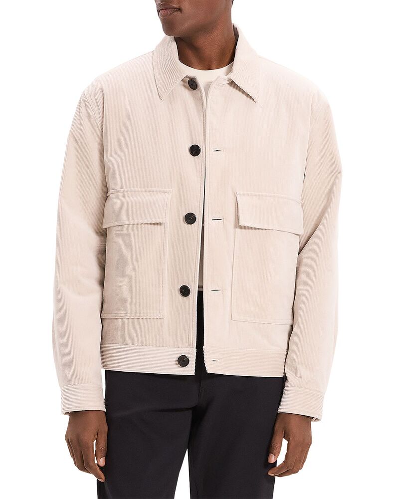 セオリー メンズ アウター ジャケット・ブルゾン Theory Crosby Cord Pocket Jacket Alabaster