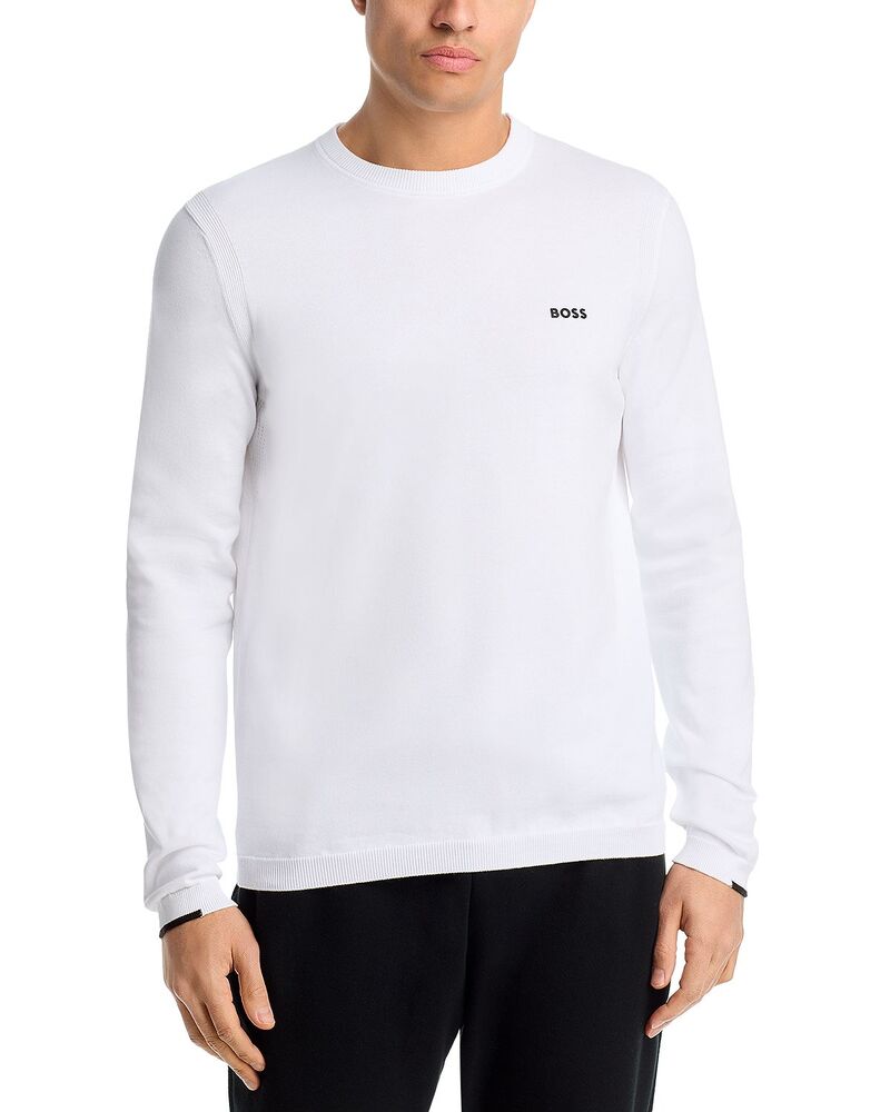 ボス メンズ アウター パーカー・スウェット クルーネック シャツ BOSS K-Ever-X Crewneck Sweatshirt White ホワイト|ReVida 店