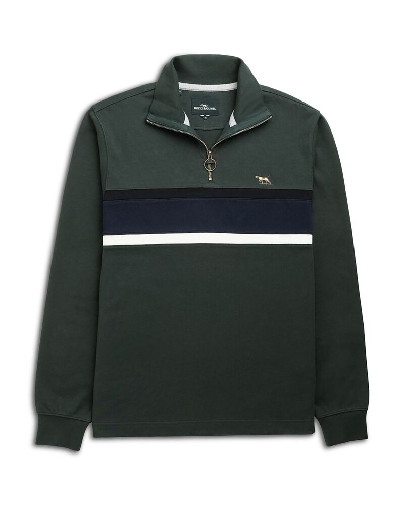 ロッドアンドグン メンズ アウター パーカー・スウェット ハーフジップ ティーシャツ Rodd \u0026 Gunn Chesterfield Quarter Zip Sweatshirt Forest フォレスト メンズファッション-パーカー-トップス