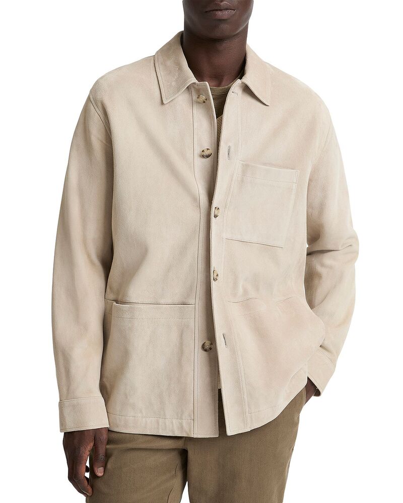 ヴィンス メンズ アウター ジャケット・ブルゾン スエード Vince Suede Utility Jacket Mineral|ReVida 店