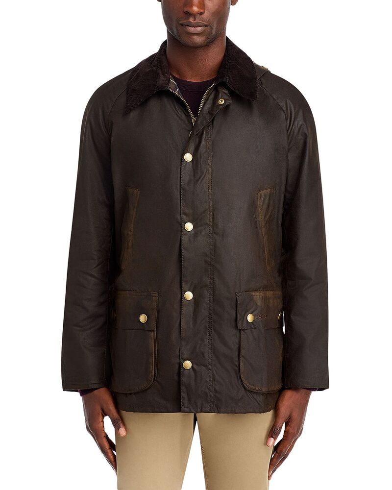 バブアー メンズ アウター ジャケット・ブルゾン コットン Barbour Ashby Tailored Waxed Cotton Jacket Olive オリーブ