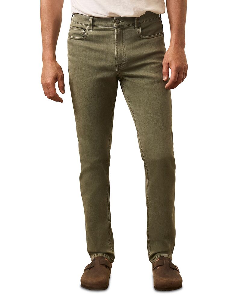 ファレティ メンズ ボトムス 心地よいズボン下 か細い填まる パイル Faherty Stretch Terry Slim Fit Pants Island Olive オリーブ