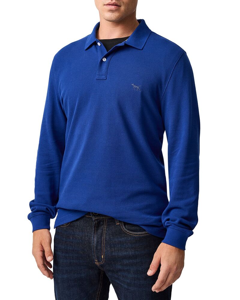 ロッドアンドグン メンズ トップス ポロシャツ Rodd & Gunn Long Sleeve Sports Fit Gunn Polo Dark Cobal|ReVida 店