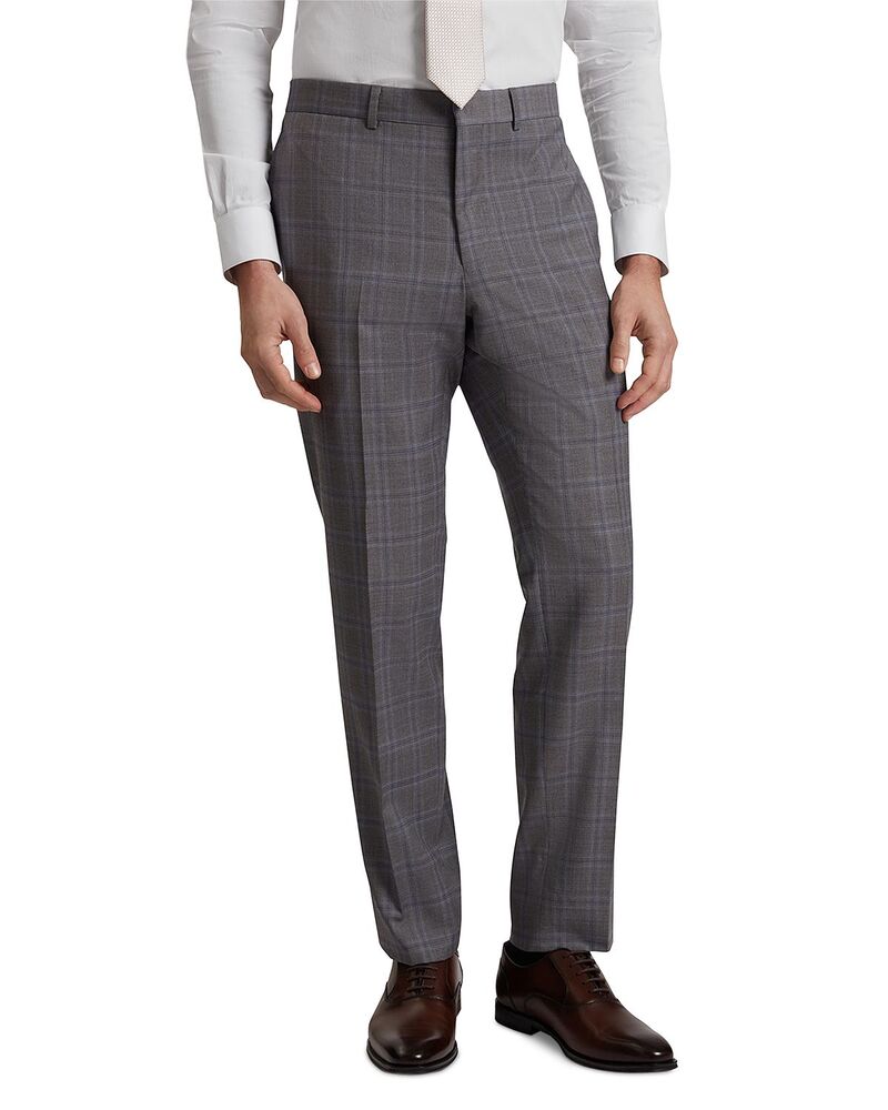 テッドベーカー メンズ ボトムス カジュアルパンツ ウール Ted Bakeroger Check Classic Wool Modern Fit Suit Pants Light Pastel Grey グレー 41,470円