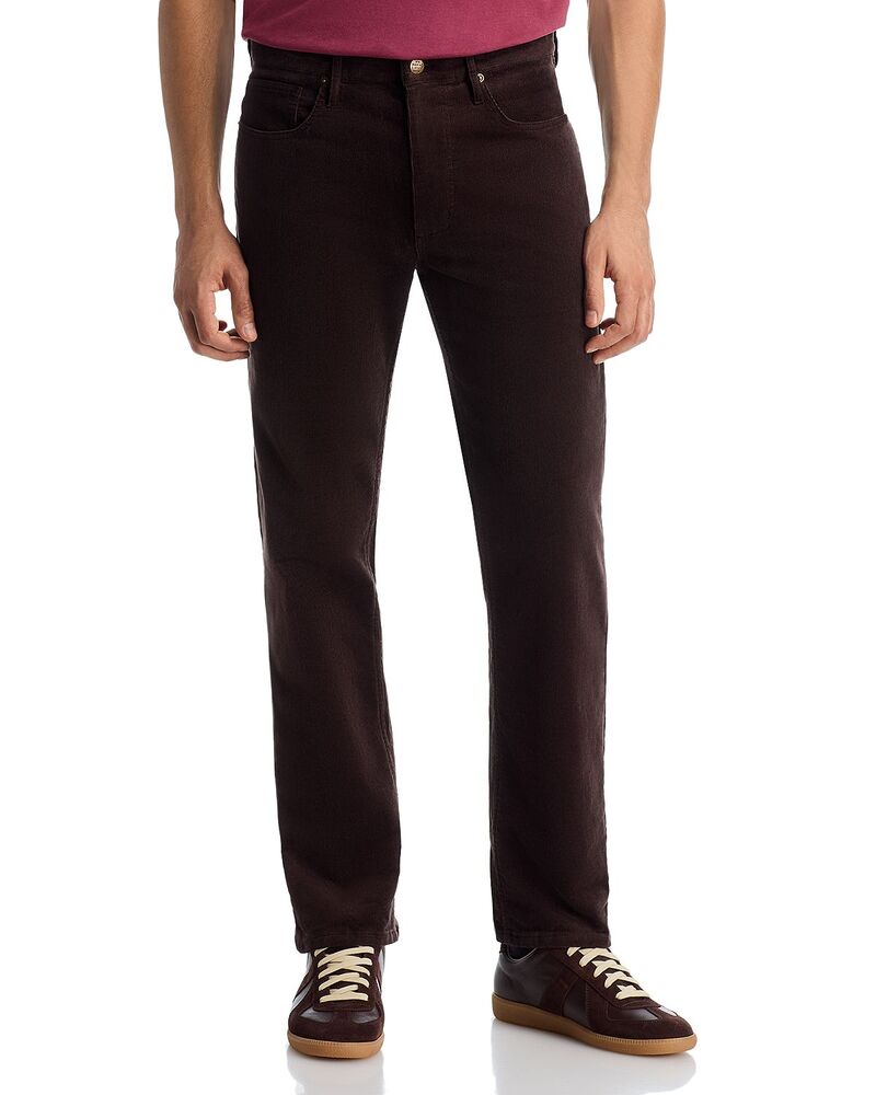 米国海兵隊員 座標軸 メンズ ボトムス 心地好いズボン下 Marine Layer 5 Pocket Flex Cordslim Straight Fit Pants Dark Brown 赤銅色