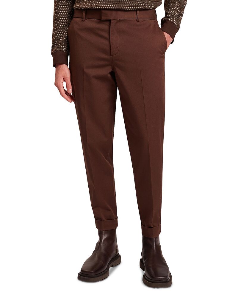テッドベーカー メンズ ボトムス カジュアルパンツ テーパードフィット Ted Baker Moses Tapered Fit Pants Dark Brown ブラウン