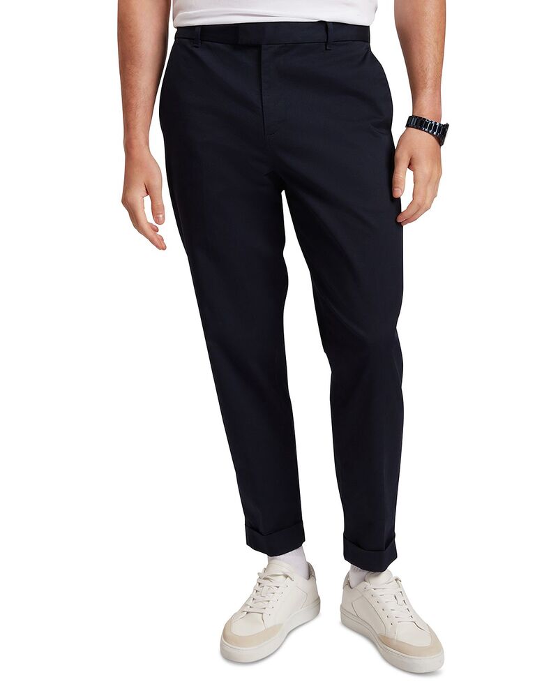 テッドベーカー メンズ ボトムス カジュアルパンツ テーパードフィット Ted Baker Moses Tapered Fit Pants Navy ネイビー