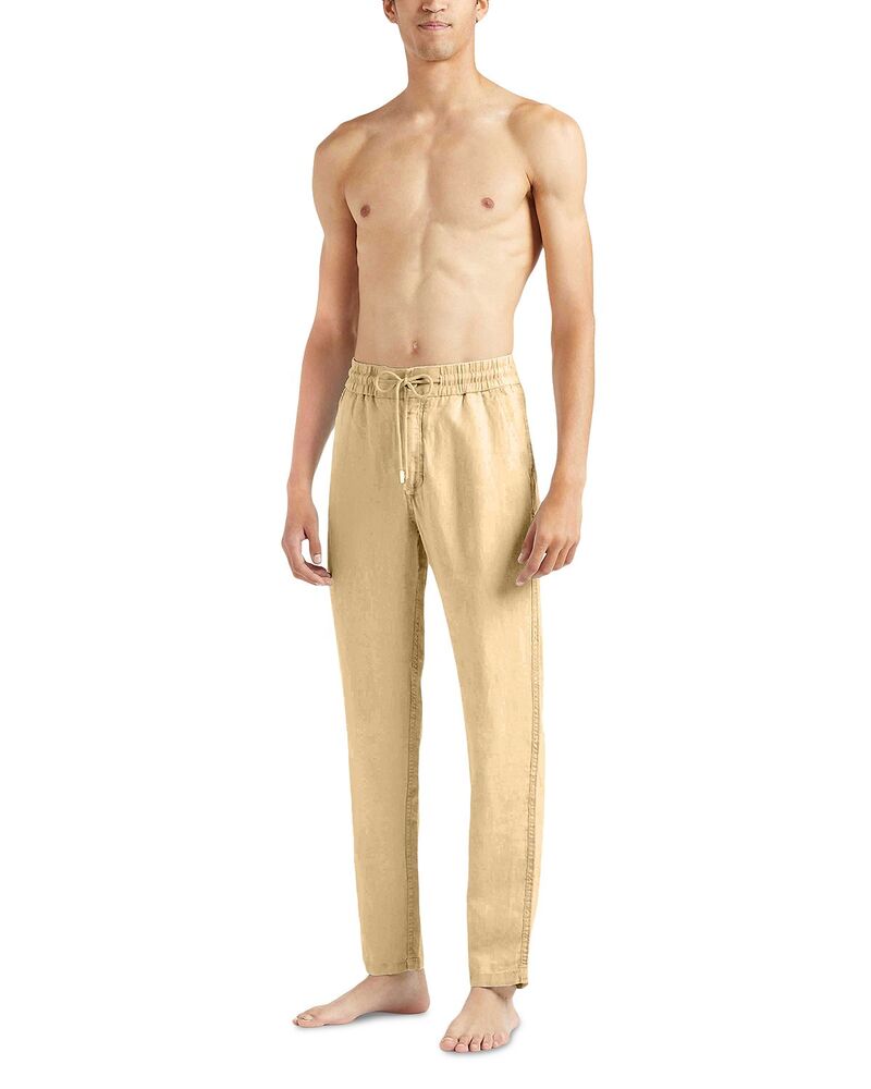 ヴィルブレクイン メンズ ボトムス カジュアルパンツ レギュラーフィット リネン Vilebrequin Linen Regular Fit Pants Mocha モカ 56,280円