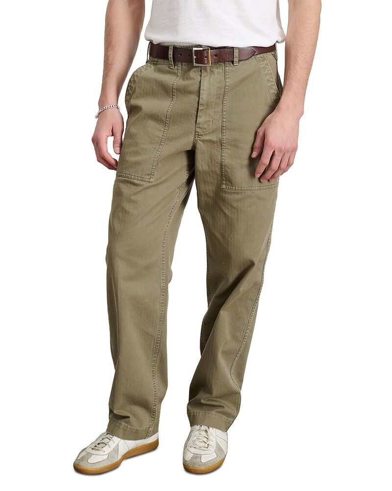 アレックスミル メンズ ボトムス カジュアルパンツ Alex Mill Field Pants in Herringbone Vintage Olive オリーブ