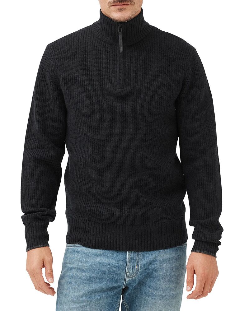 ロッドアンドグン メンズ アウター ニット・セーター ハーフジップ Rodd & Gunn Robbies Road Quarter Zip Sweater Midnight