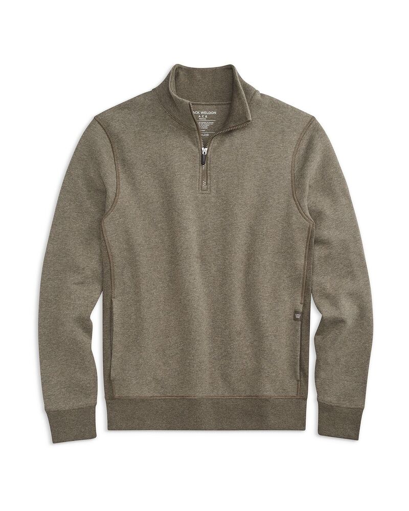 マック ウェルダン メンズ アウター 編み物・プルオーバー 伸び伸びする相応う ハーフジップ Mack Weldon Ace Relaxed Fit Quarter Zip Sweater Sage Heather ギョリュウモドキ