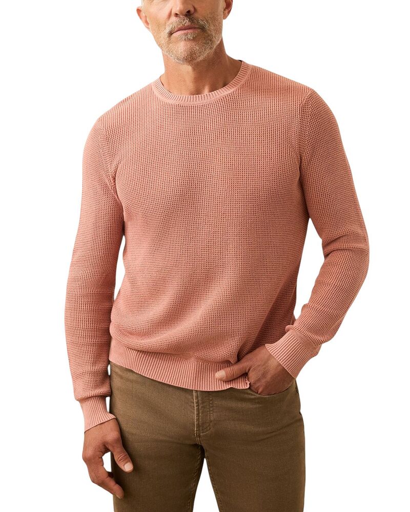 ファレティ メンズ アウター 編み物・プルオーバー 労働者の一団のど頚 Faherty Sunwashed Crewneck Sweater Dusty Sienna
