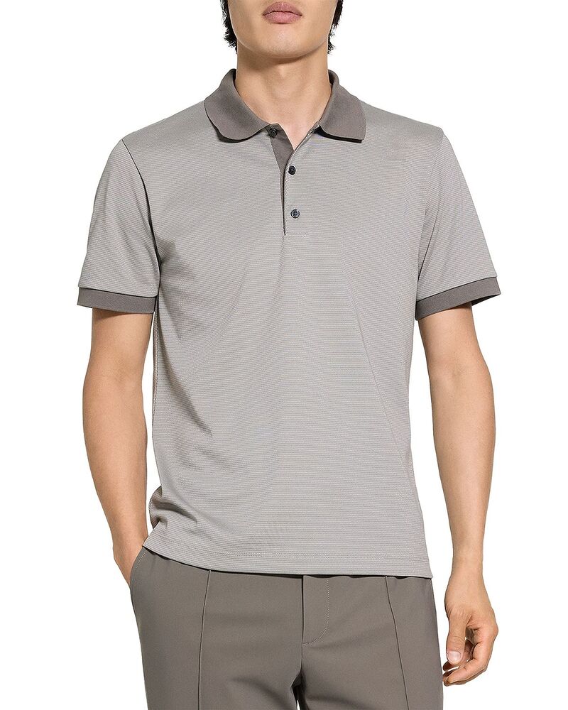 セオリー メンズ トップス ポロシャツ Theory Geo Polo in Mod Jacquard Morel Multi マルチカラー