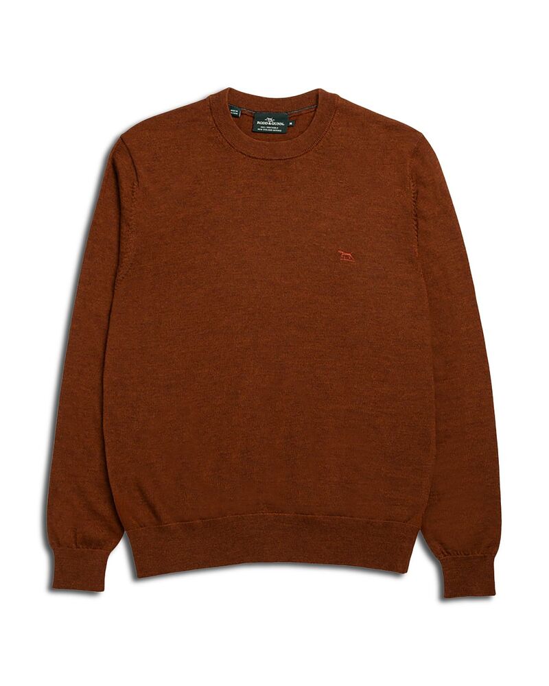 ロッドアンドグン メンズ アウター 編み物・プルオーバー 毛糸 Rodd \u0026 Gunn York Bay Merino Wool Sweater Burnt Orange オレンジ色
