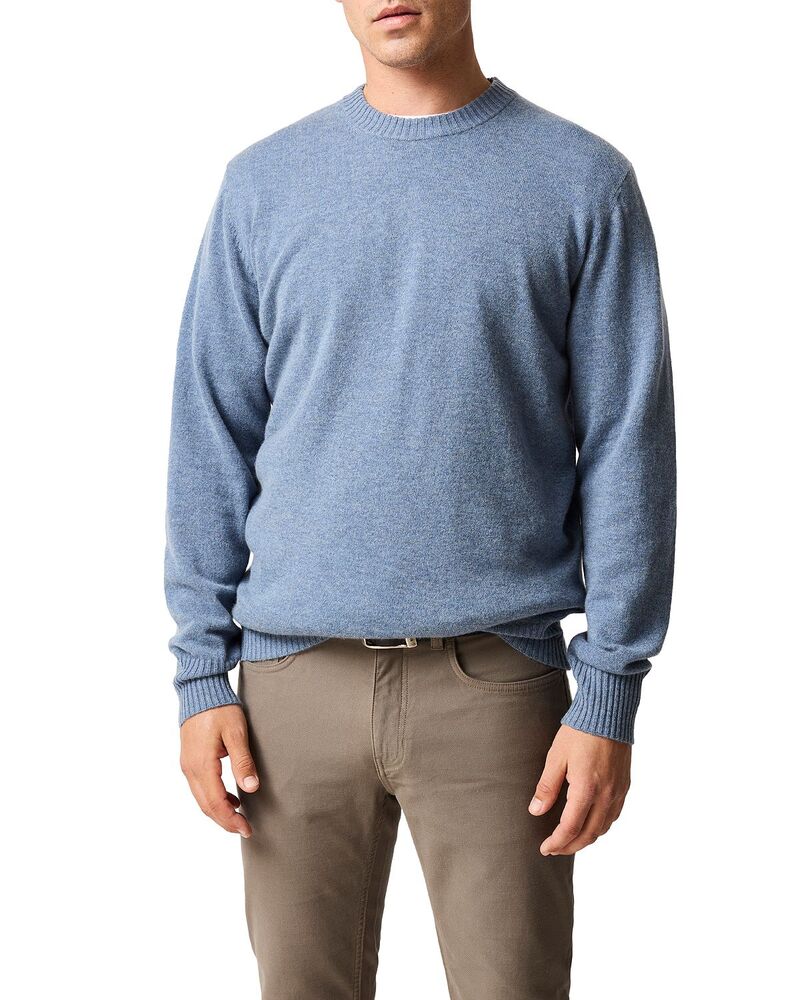 ロッドアンドグン メンズ アウター ニット・セーター クルーネック ウール Rodd & Gunn Stewart Island Wool & Cashmere Crewneck Sweater Surf｜ReVida 店