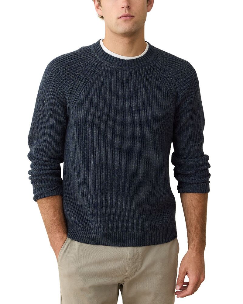 マリーン レイヤー メンズ アウター ニット・セーター クルーネック Marine Layer Inverness Crewneck Sweater Navy/Green ネイビー 25,056円