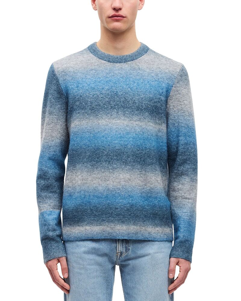 サムソ メンズ アウター ニット・セーター クルーネック Sams?e Aiden Crewneck Sweater Stellar