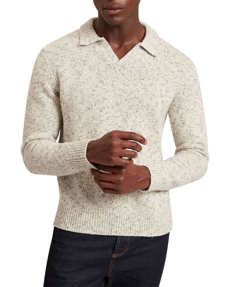 テッドベーカー メンズ アウター 編み物・プルオーバー スポーツシャツ Ted Baker Berreto Relaxed Openeck Twisted Sweater Polo Light Grey 薄墨色