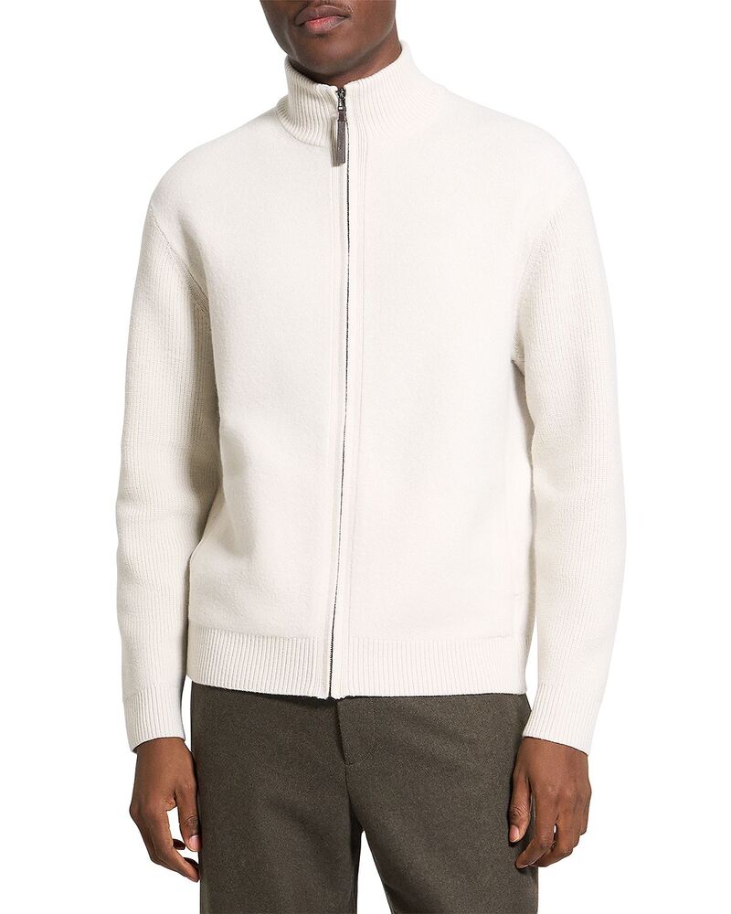 セオリー メンズ アウター ニット・セーター リラックスフィット タートルネック ウール Theory Long Sleeve Relaxed Fit Wool Turtle Neck Sweater Oat Milk